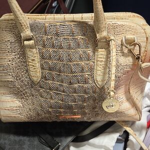Brahmin Cream Colored Satchel
